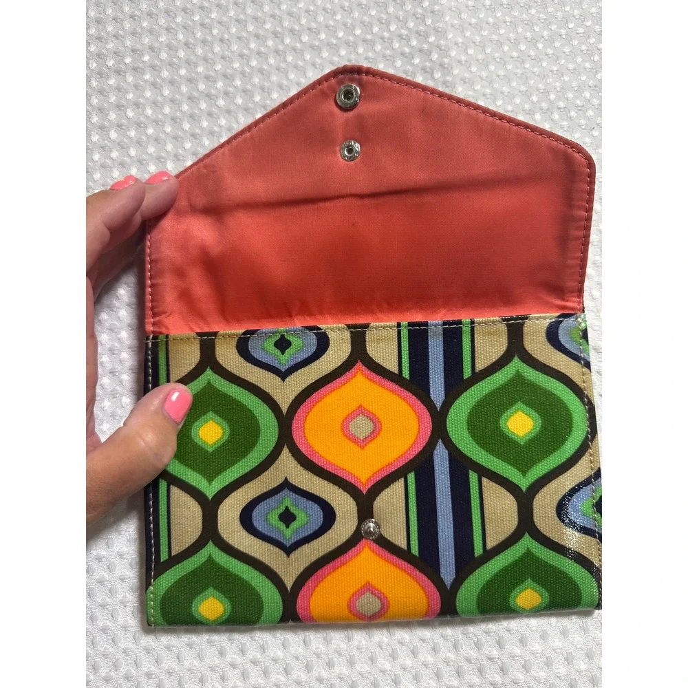 Sondra Roberts SR2 Envelope Clutch Womens Multicolor Good Geometric Retro